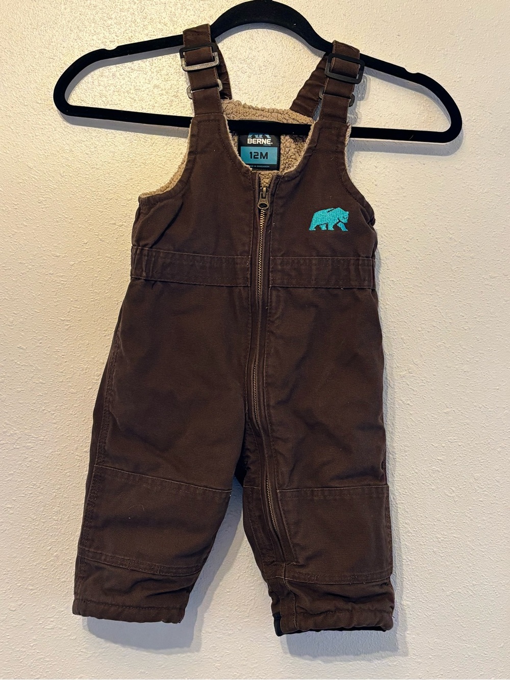 Berne Toddler Brown Insulated Bib Overalls - 12M
0100S